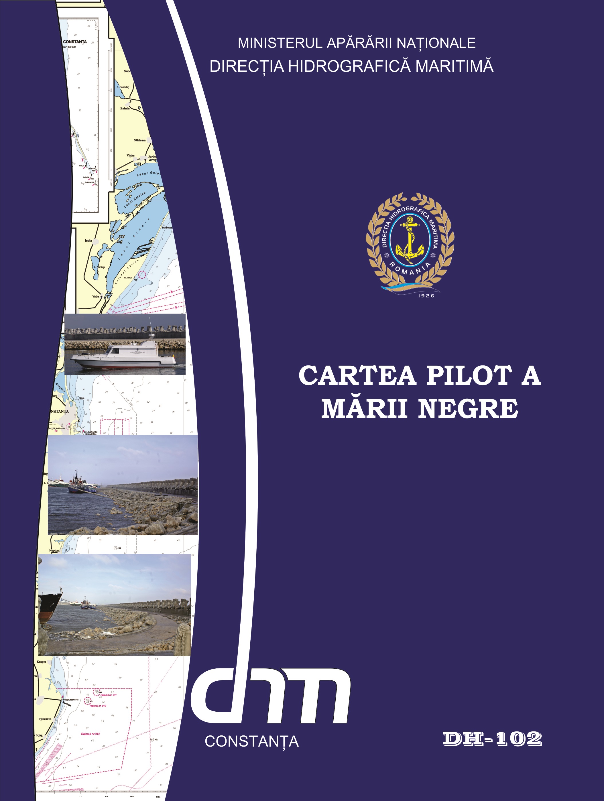 Coperta publicației Cartea pilot a Mării Negre DH-102