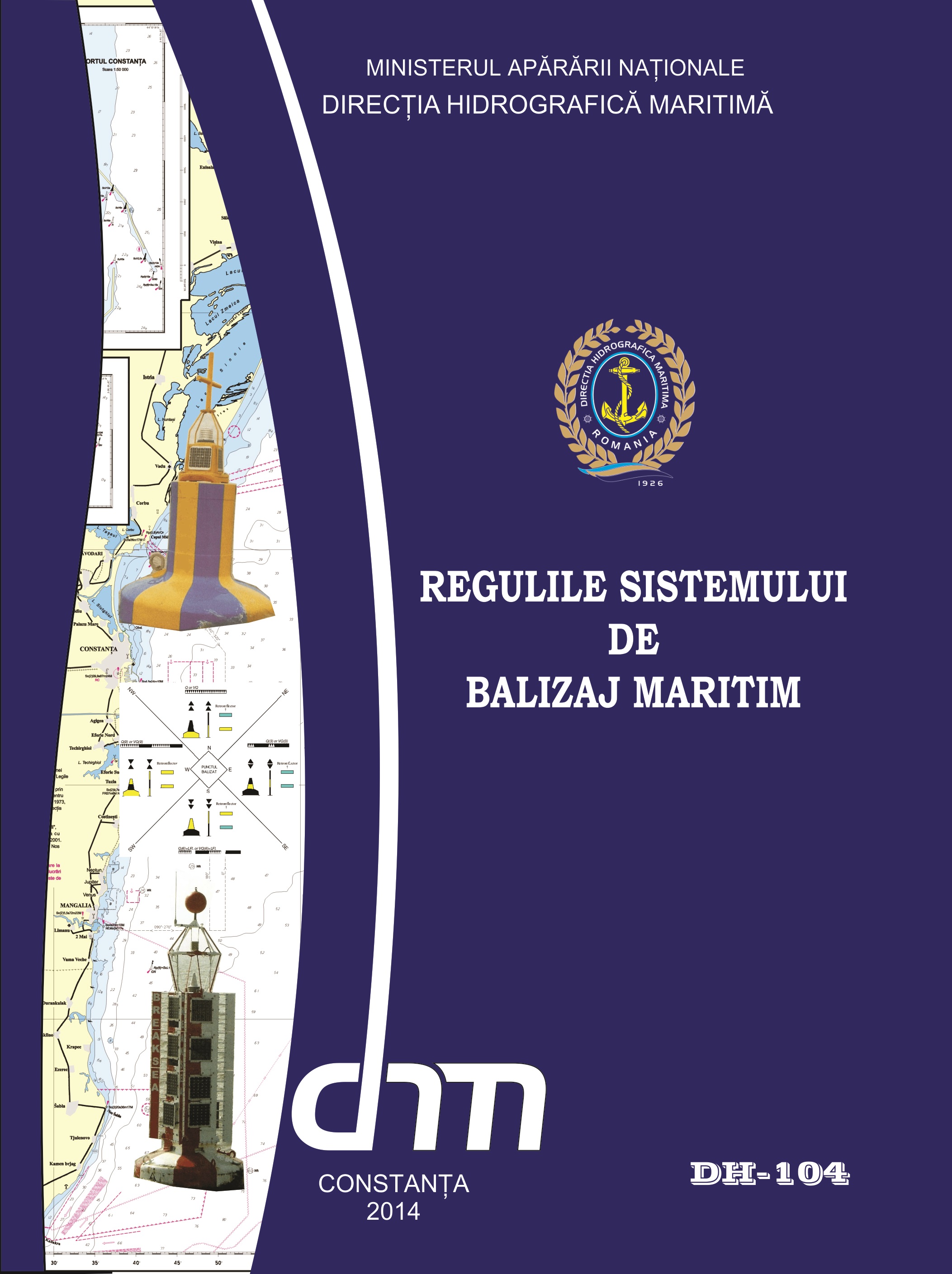 Coperta publicației Regulile sistemului de balizaj maritim DH-104